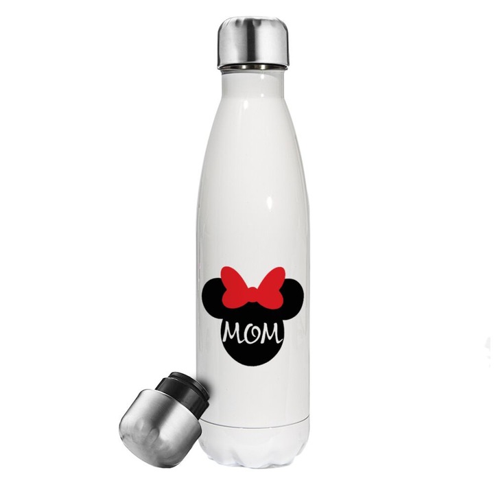 Sticla termos Mini Mom, Inox, 500 ml, Multicolor