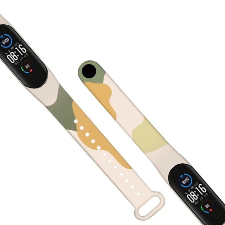 Curea de schimb Moro pentru bratara Xiaomi Mi Band 4 / Mi Band 3 camo negru (10)