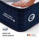 Saltea superortopedica, Ideal Sleep, Hotel Series Night Lux, 200x80x26 cm, Plasa de arcuri Bonell, Husa cu Aerisire Optima, Medie-Ferma