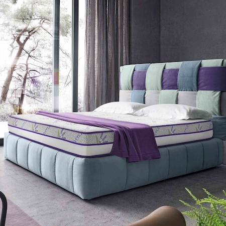 Saltea superortopedica, Prestige, Lavender Air Hygene Therapy, 190x80x25 cm, Plasa de Arcuri Bonell, Hipoalergenica, Ferma
