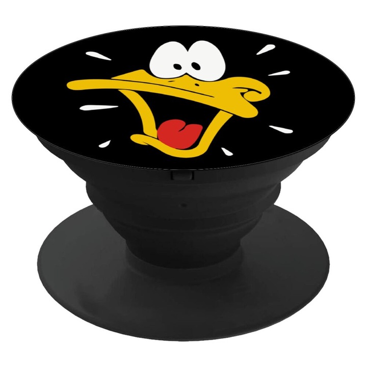 Suport telefon Pop Socket Daffy Duck, 4x2.5cm, Multicolor