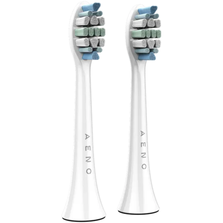 Cap de periuta de dinti, AENO, Cu peri Dupont, Set de 2, Pentru dispozitivele DB3 si DB5, Alb