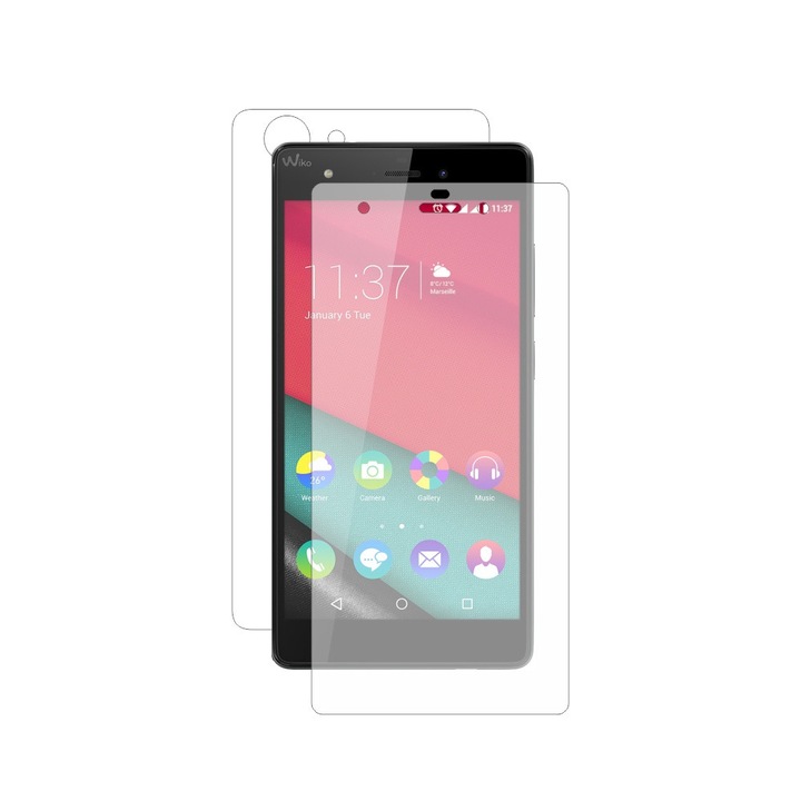 Защитно фолио Classic Smart Protection Wiko Pulp 4G fullbody, цял екран и защита на гърба + Smart Spray®, Smart Squeegee® и включени микрофибър