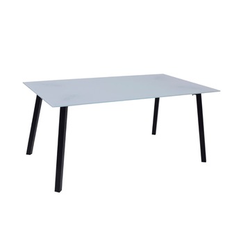 Masa bucatarie MB-16 PVN, alb mat si negru Masa bucatarie MB-16 PVN, alb mat si negru