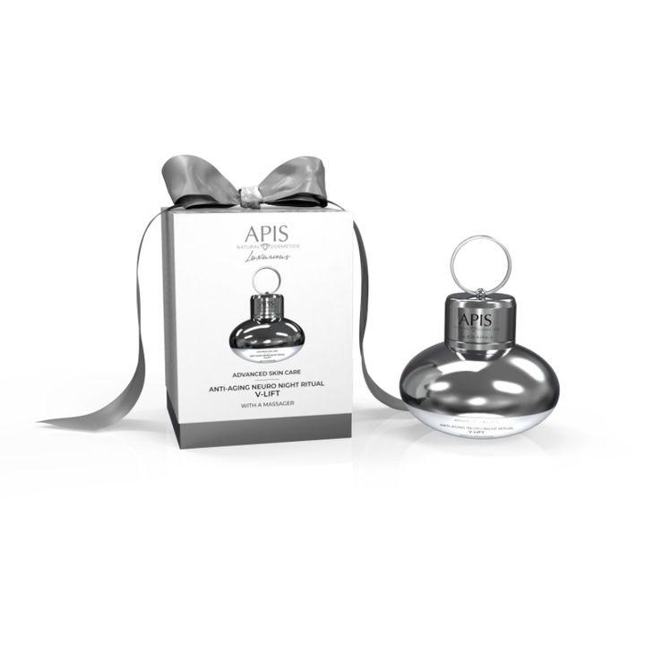 Crema Neuro-ritual anti-rid V-LIFT cu dispozitiv de masaj, Advanced Luxury Skin Care, 50 ml