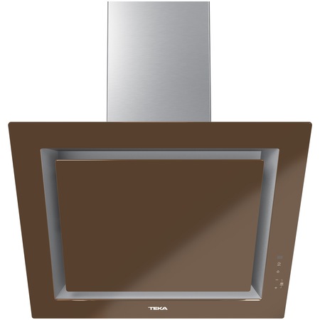 Hota incorporabila decorativa Teka DLV 68660 LB TOS, 725 m3/h, 3 viteze+intensiv, Functie FreshAir, Touch control, Clasa A+, 60 cm, London Brick Brown