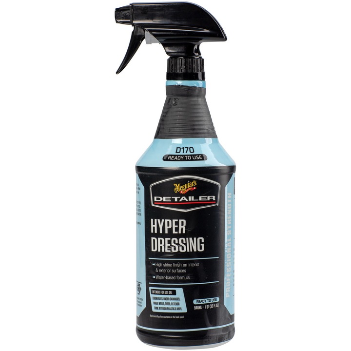 Solutie spray auto Meguiar's Hyper Dressing, dressing pentru plastic si cauciuc, 946ml