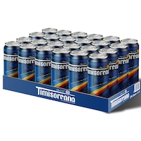 Bere blonda Timisoreana, doza, 24 x 0.5l