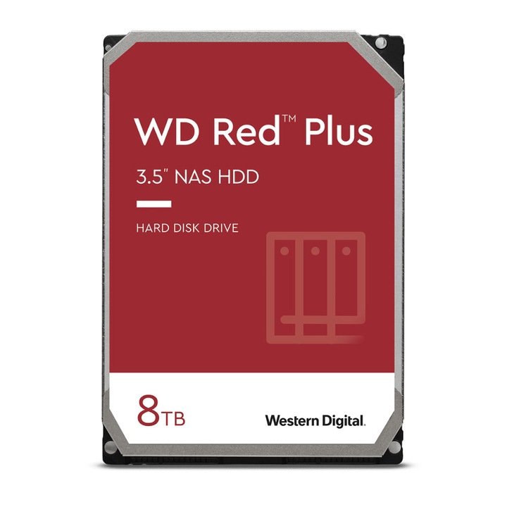 Hard Disk WD Red Plus 8TB NAS 3.5" 128MB 5640RPM