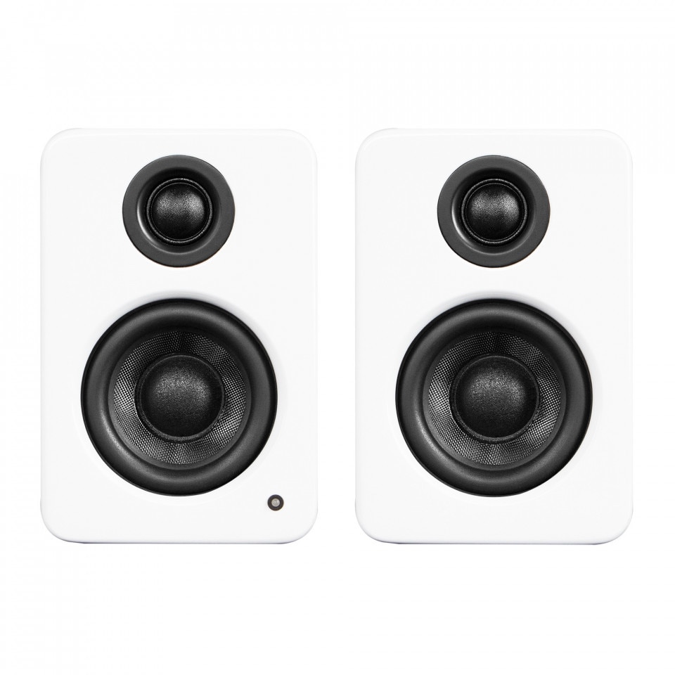 Set 2 Boxe active Kanto YU2 Alb Mat, 50W RMS, DAC USB, difuzoare Kevlar