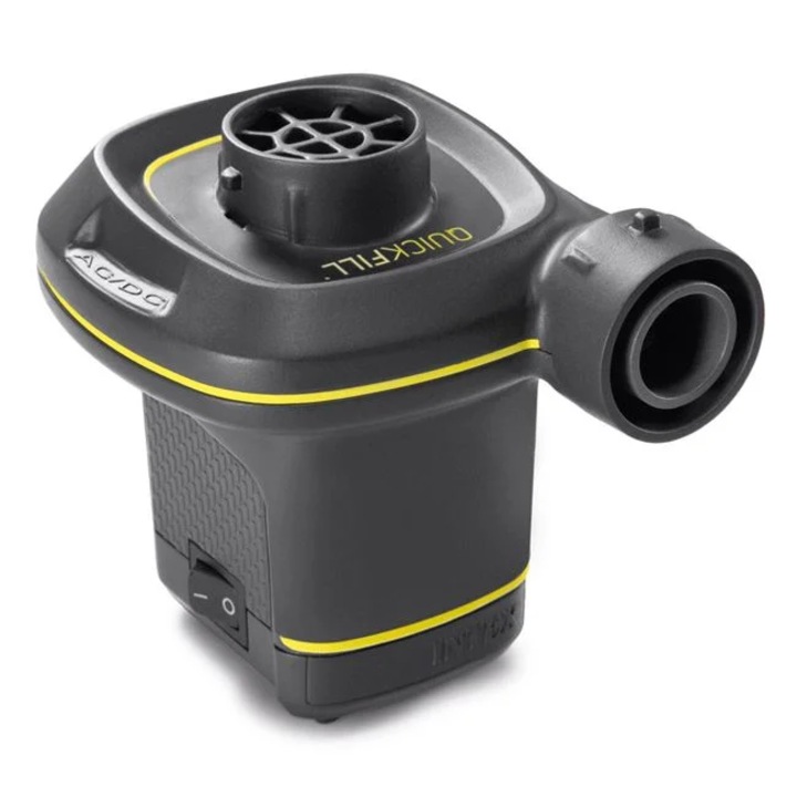 Електрическа помпа Intex Quick Fill, 12V, 220-240V, 480/мин, 3 дюзи, Надуване, Спихване
