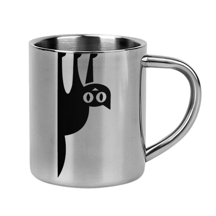 Cana Cat, Inox, 300 ml, Argintiu