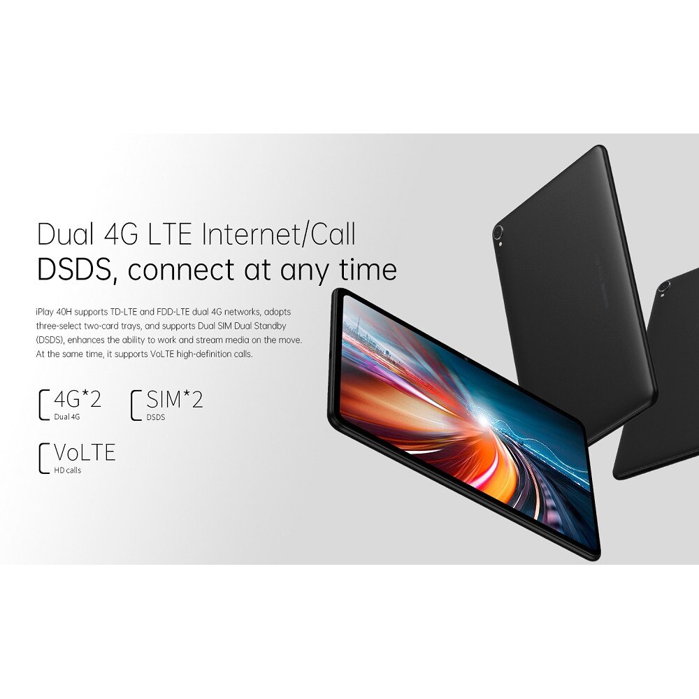 Таблет iPlay 40H, Alldocube, 8 GB RAM, 128 GB ROM, 10.4 ", черен - eMAG.bg