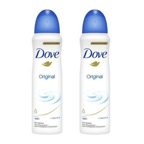 Pachet promo Dove: Deodorant spray Original, 150 ml x 2