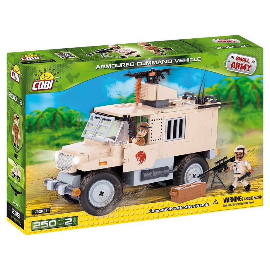 Set De Constructie Cobi, Small Army, Masina Blindata De Comando (250 piese, 2soldati)