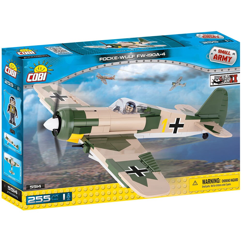 Set De Constructie Cobi, Small Army II WW Planes, Avion Focke-Wulf Fw-190A-4 (255piese).