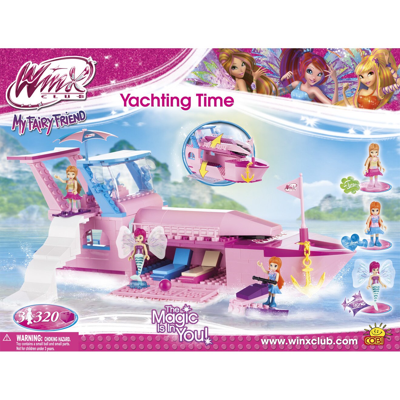 Set De Constructie Cobi, Winx Club, Petrecere Pe Yaht