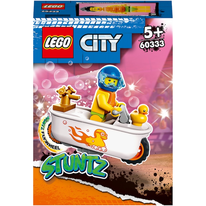 LEGO® City Stuntz - Вана каскадьорски мотоциклет 60333, 14 части