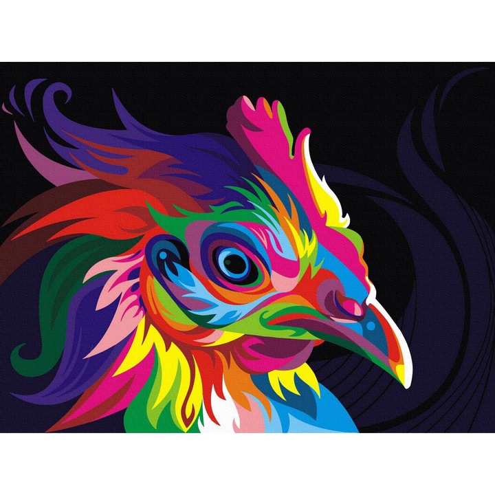 Set pictura pe numere ITA ART, Arta pop cocos, 30x40cm, Multicolor