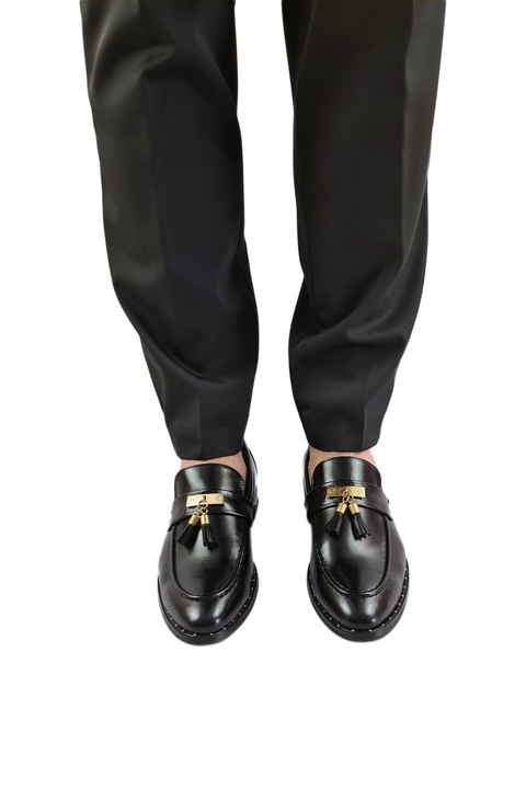 Pantofi eleganti pentru barbati Loafer SKU0109LBG, negru, 41