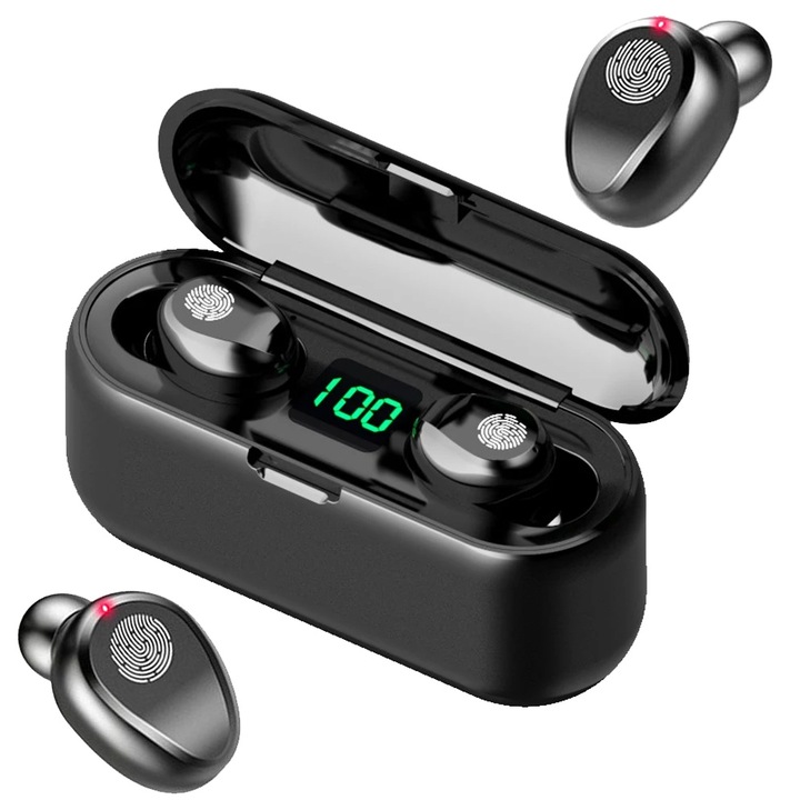 Bluetooth слушалки f9 powerbank