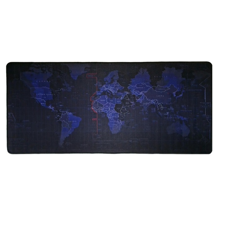Mousepad Cauciucat pentru Gaming 90 x 40 cm x 3 mm Albastru G Glixicom®