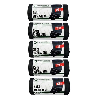 Saci menaj 120l, calitate superioara, 10saci/rola Saci menaj 120l, calitate superioara, 10saci/rola