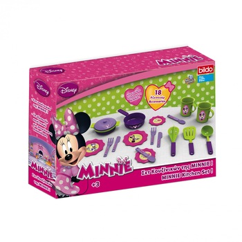 Set bucatarie copii Bildo, Minnie Mouse cu accesorii Set bucatarie copii Bildo, Minnie Mouse cu accesorii