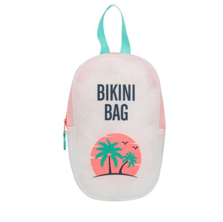 Geanta impermeabila, pentru costumul de baie, multicolor, 18x5x31 cm