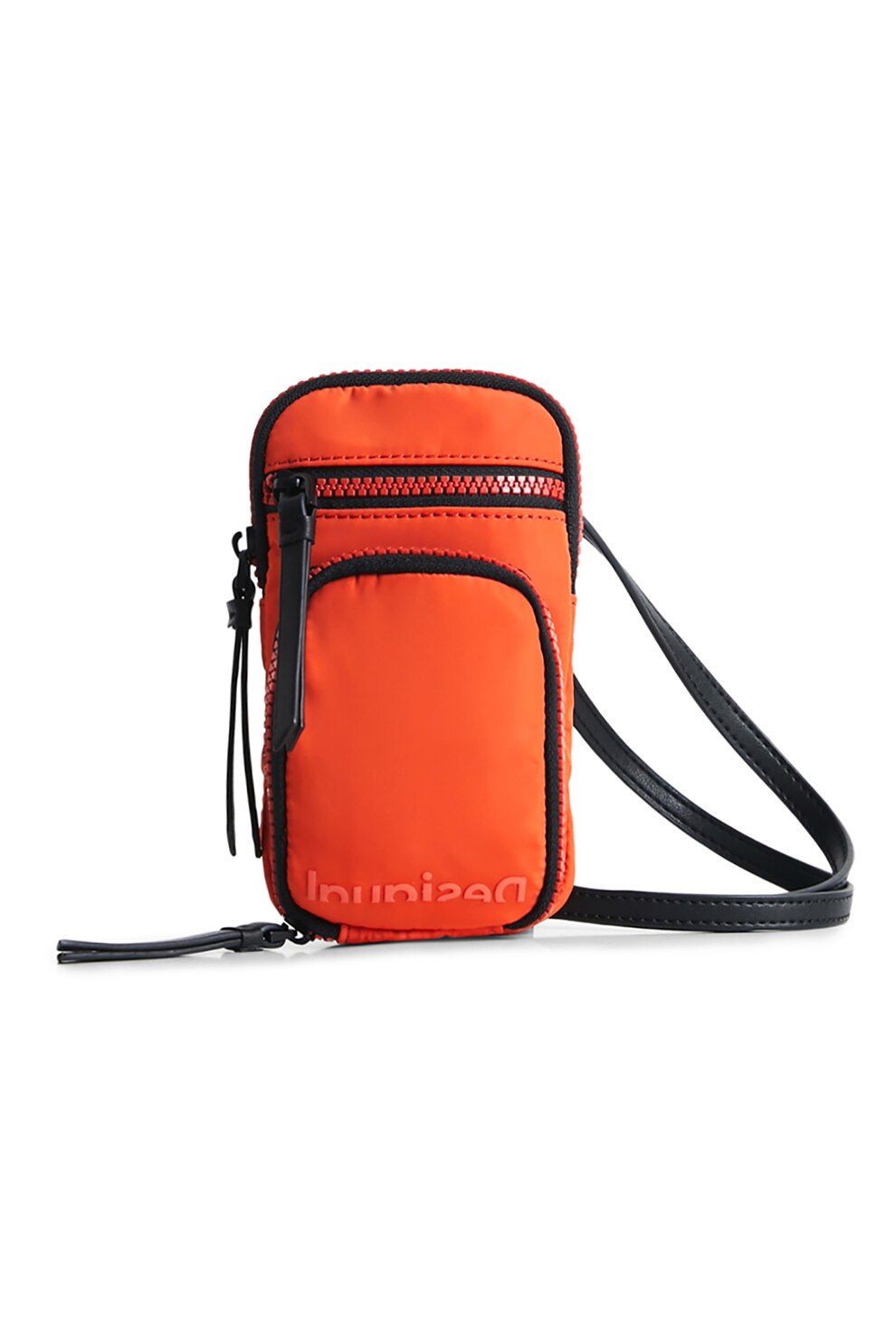DESIGUAL, Geanta crossbody mini cu fermoar, Oranj