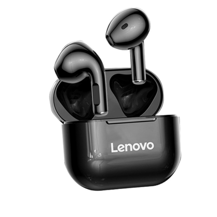 Слушалки LP40 TWS, Lenovo, Control touch, Bluetooth 5.0, Черни