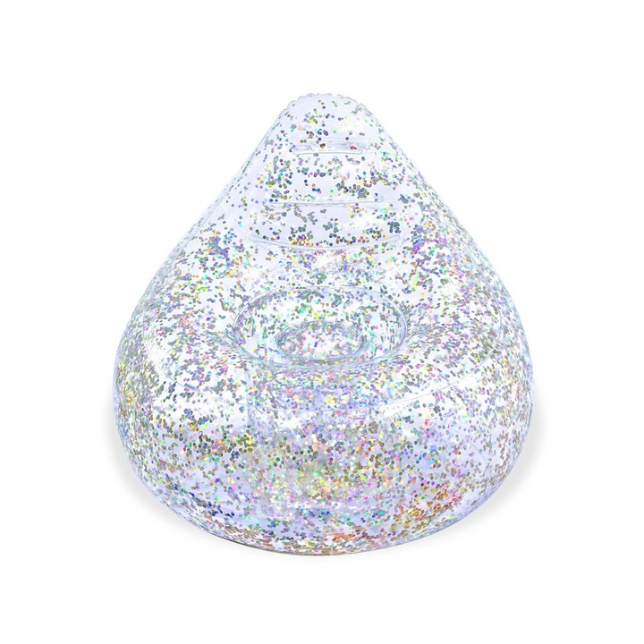 Надуваем фотьойл с блясък, Bestway, PVC, 60 x 82 см, Прозрачен