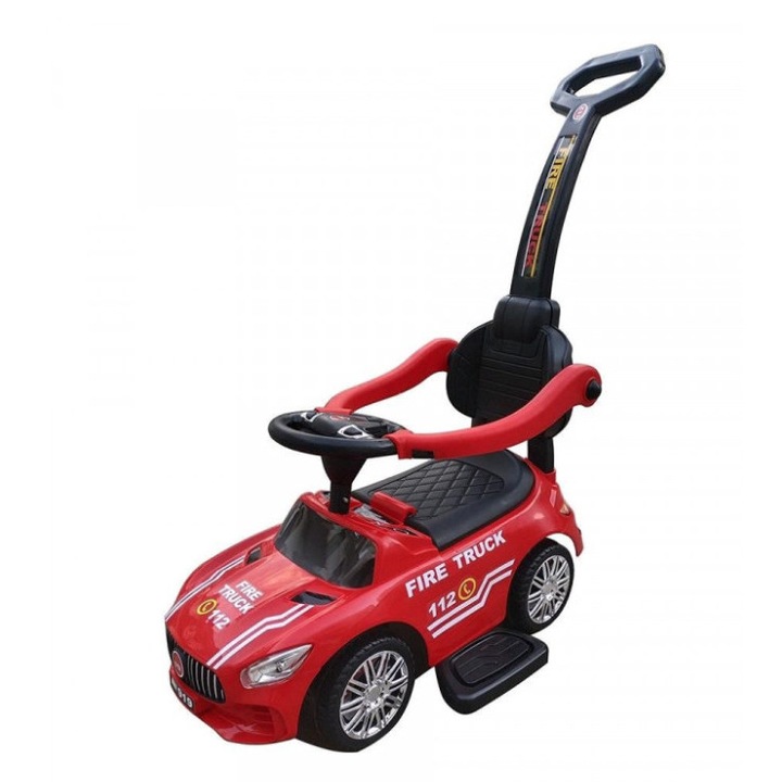 Baby Mix bébitaxi tolókarral RACER piros