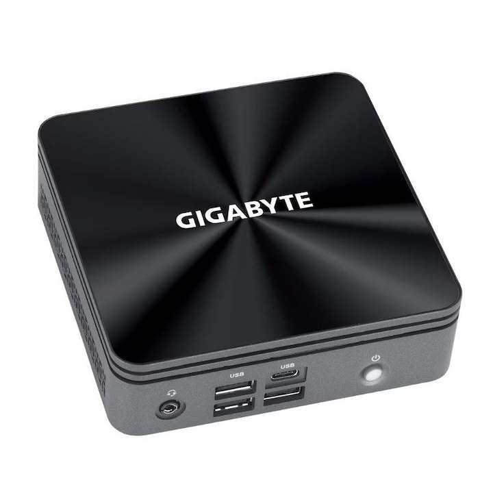 Mini PC Gigabyte Brix BRi3-10110, Intel® Core™ i3-10110U, 2 x SO-DIMM DDR4, M.2 SSD, USB Type-C™, WF+BT, negru