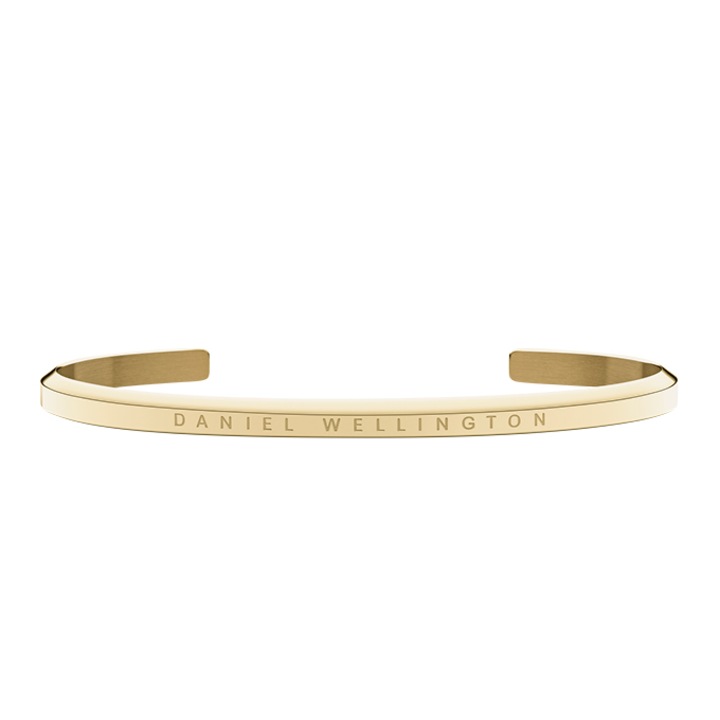 Daniel Wellington, Bratara rigida fara inchidere din otel inoxidabil, Auriu, Auriu, 15.5 CM