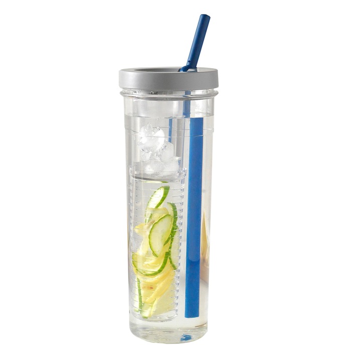 pahar pentru copii si adulti sooye din plastic cu pai de silicon si cu filtru separator pentru fructe 700ml gri imagen 56_0_
6