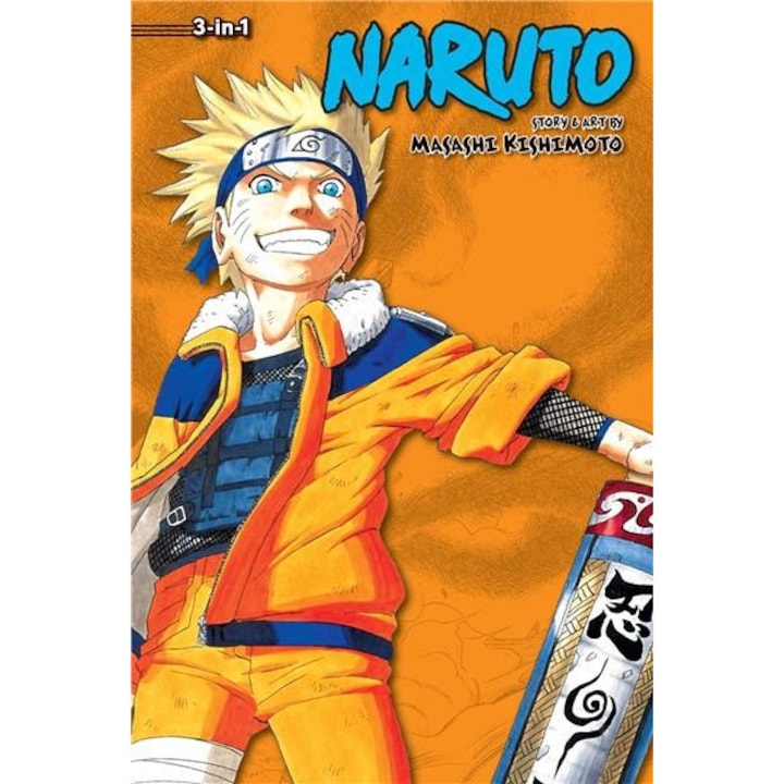 Naruto (3-in-1 Edition) Vol. 4 - A Splendid Ninja - Masashi Kishimoto