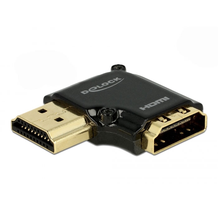 Adaptor HDMI de mare viteza cu Ethernet, Delock, HDMI-A mama - HDMI-A ...