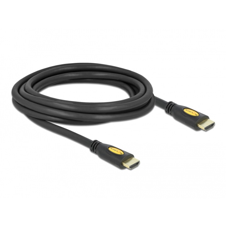 Кабел HDMI Ethernet Delock, Мъжки/мъжки, Високоскоростен, 3 м