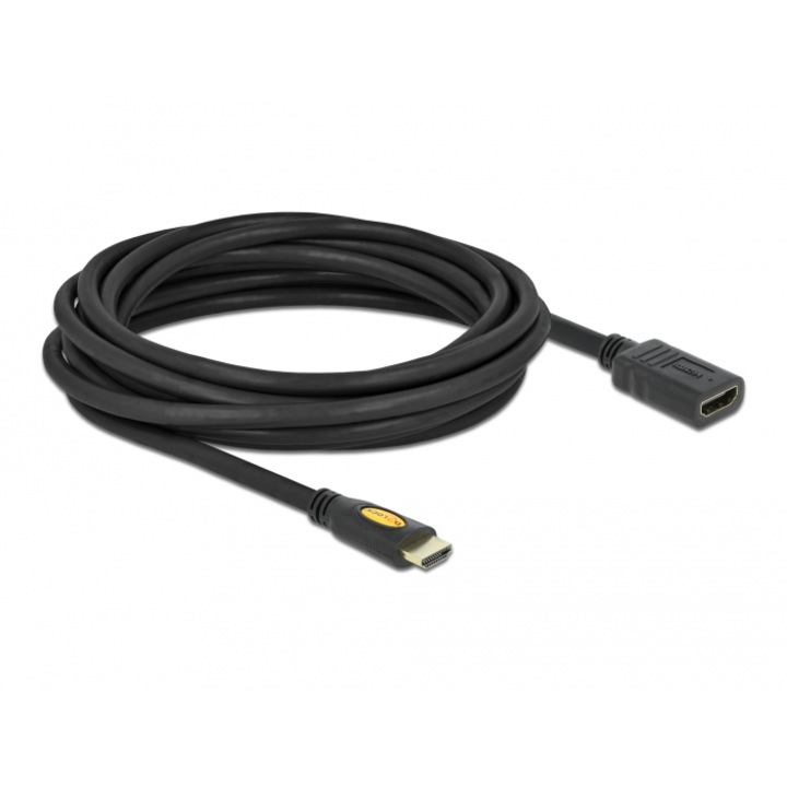 Delock magas sebességű HDMI hosszabbító kábel, Ethernettel, A apa / anya, 5 m