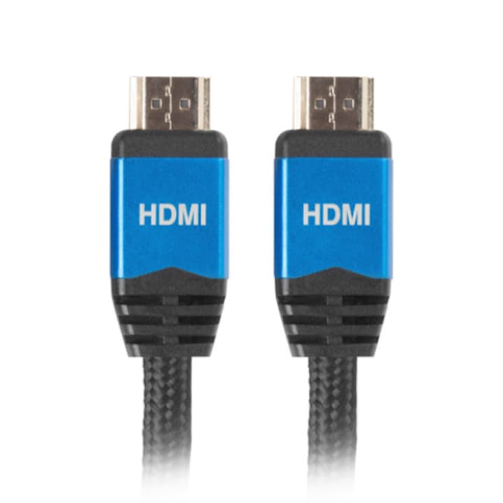 Lanberg HDMI M/M V2.0 CU fekete prémium kábel, 1.8m