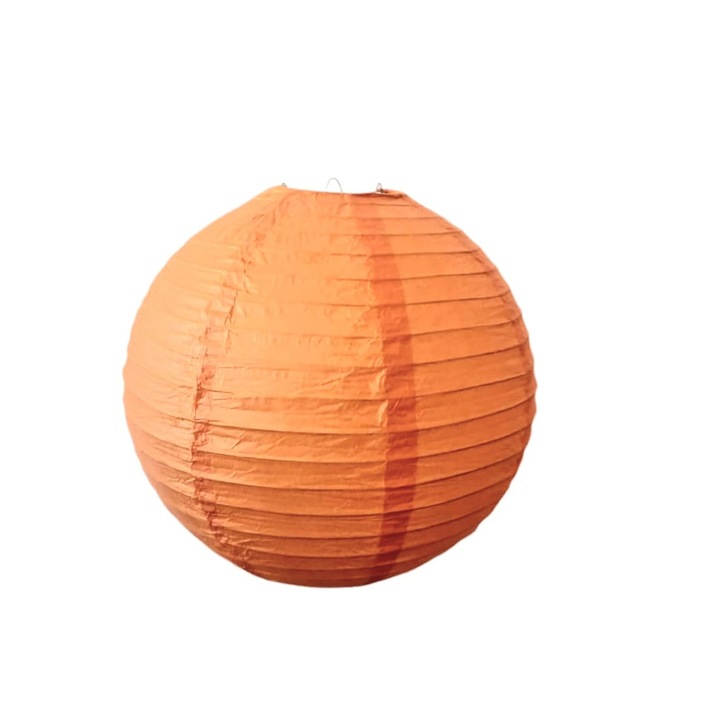 Lampion hartie 40 cm portocaliu
