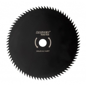 Disc circular pentru motocoasa, Raider, dimensiune 255x25.4x1.4mm, 80 dinti