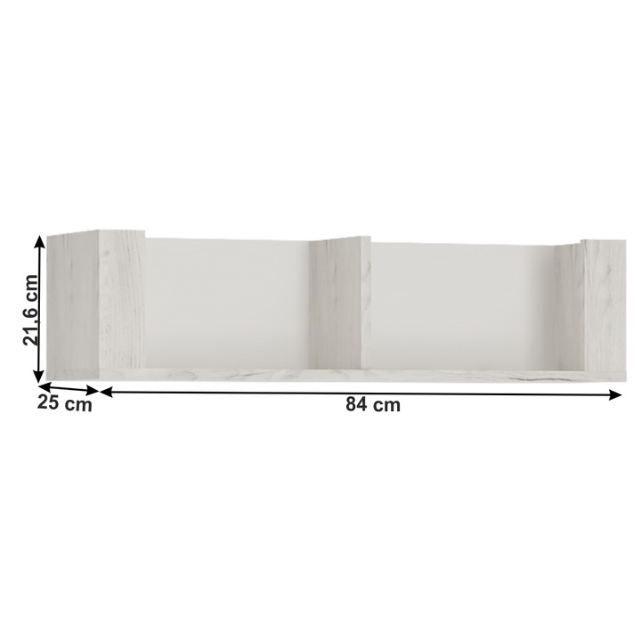 Бледо бял крафт Рафт Angel 84x25x21,6 см