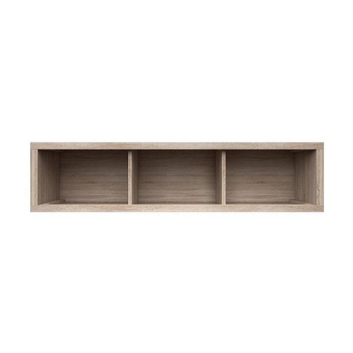 Окачен рафт от светъл дъб Sonoma Norty 127x28x31 см