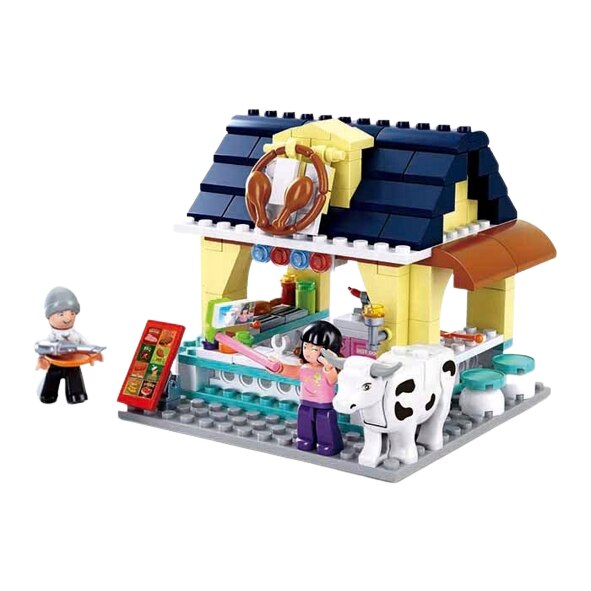 Set Di Costruzioni Sluban M38-B0605: Ristorante Sulla Spiaggia Con 390g Di Pezzi Multicolore