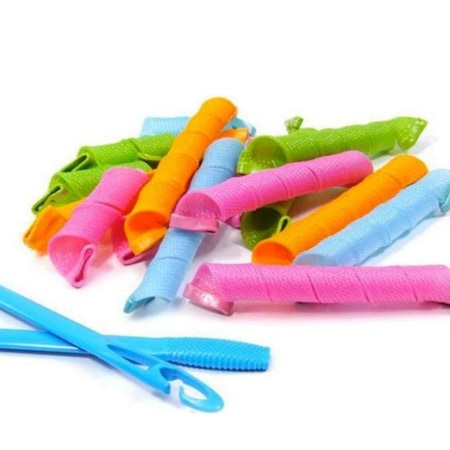 Set Bigudiuri SYNO, Spiralate, Ideal pentru ondularea parului, 16Buc