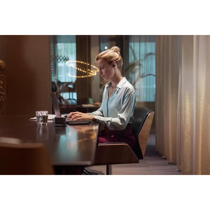 Casti audio true wireless Philips Fidelio T1BK/00, In-Ear, Bluetooth v5.2, ANC Pro+, microfoane incorporate, IPX4, toc de incarcare, incarcare rapida, redare 9 ore, aplicatie mobila, negru