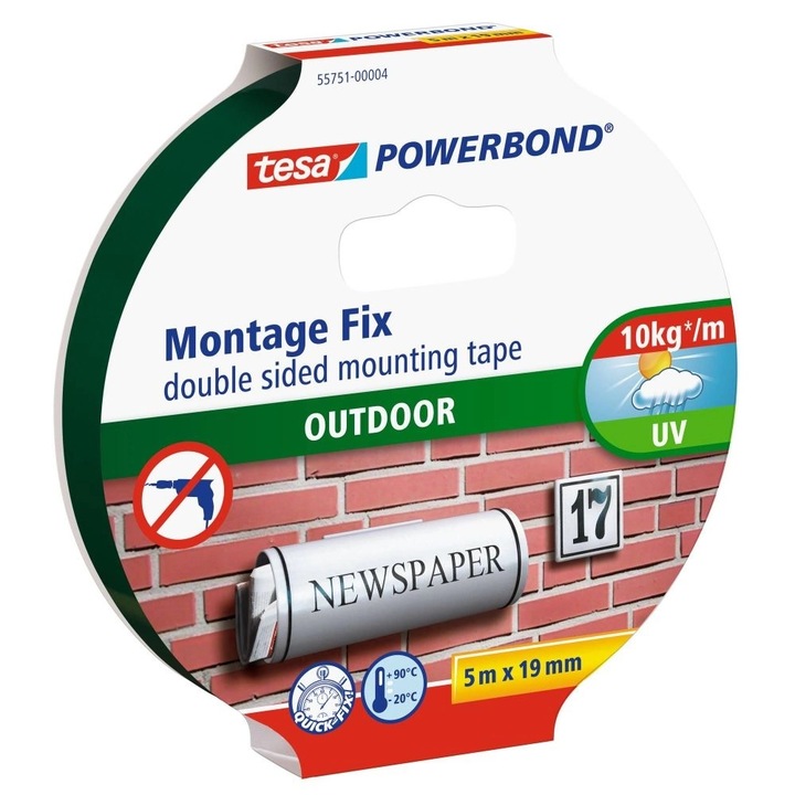Banda dublu adeziva de exterior Tesa Powerbond 19mmx5m