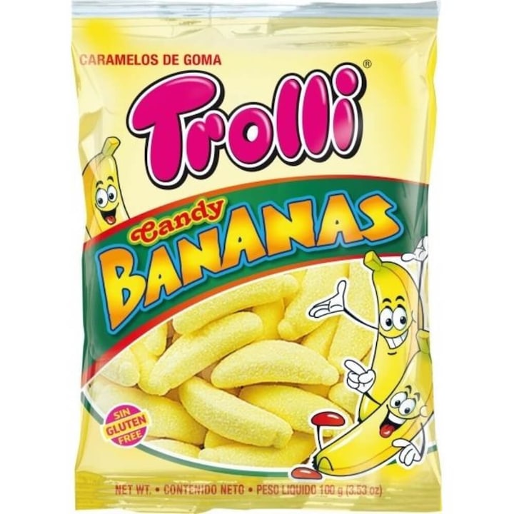 Желета Trolli с вкус на банан, 100 гр